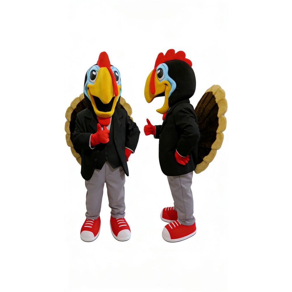 Happy Turkey Mascot Costume