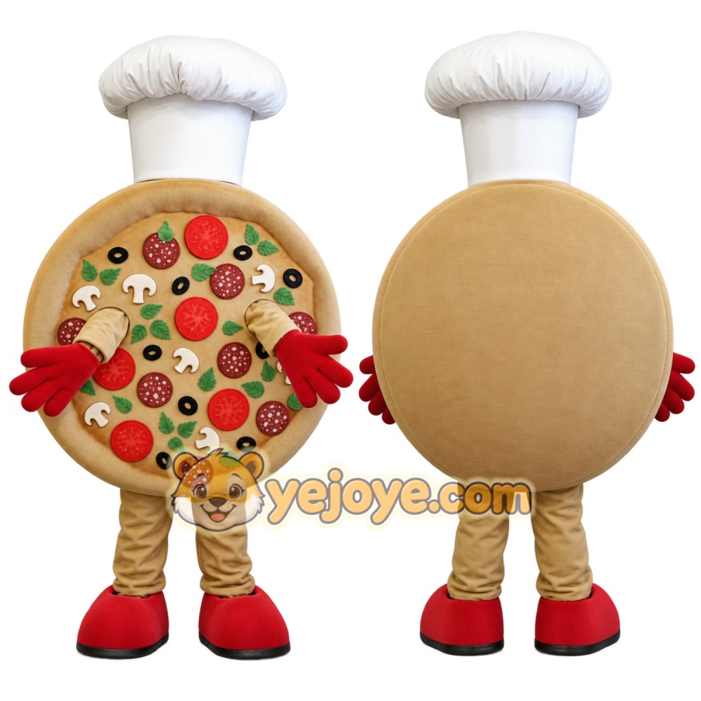 Realistic Lightweight Pizza Mascot Costume Realistic Lightweight Pizza Mascot Costume