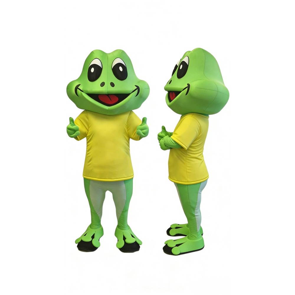 Happy Lightweight Frog Mascot Costume