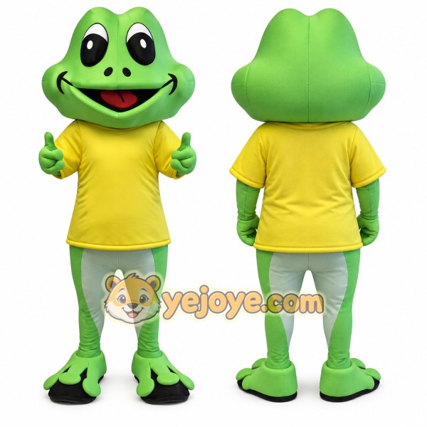 Happy Lightweight Frog Mascot Costume