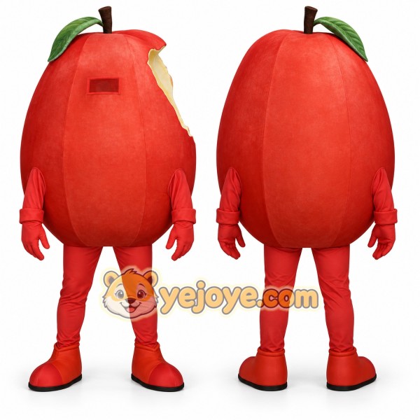 Red Lightweight Apple Mascot Costume