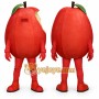 Red Lightweight Apple Mascot Costume