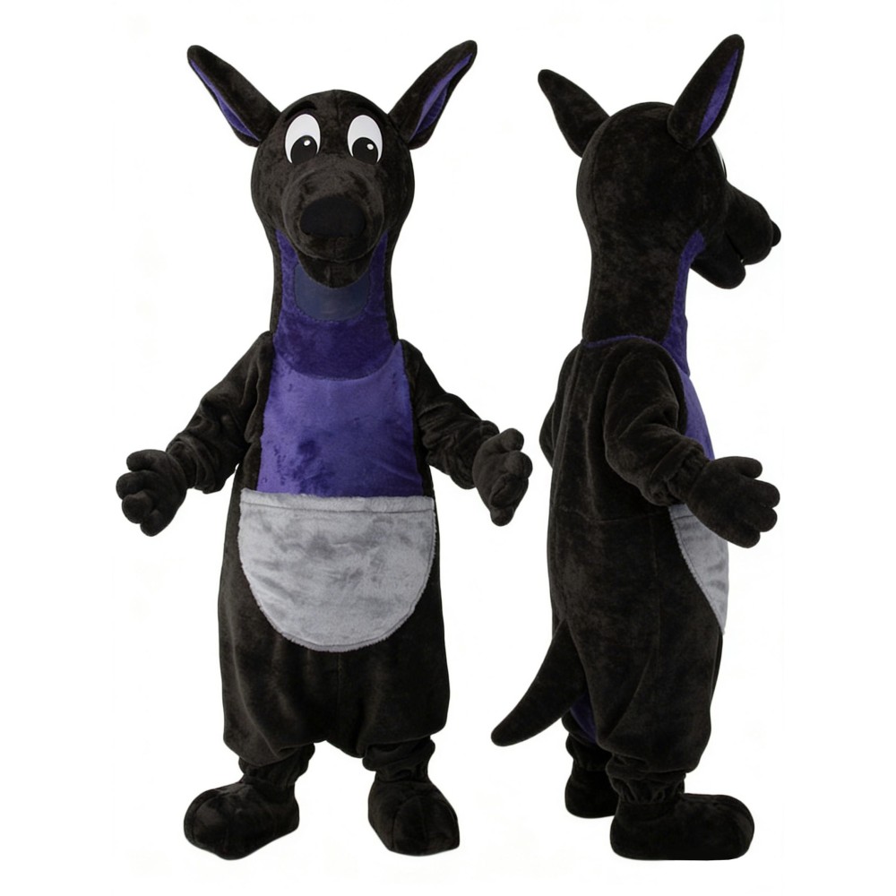 Black Kangaroo Mascot Costume