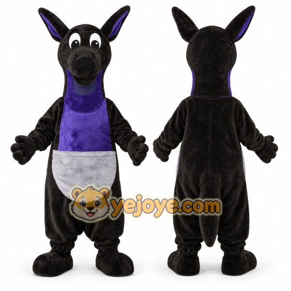 Black Kangaroo Mascot Costume