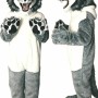 Realistic Wolf Mascot Costume