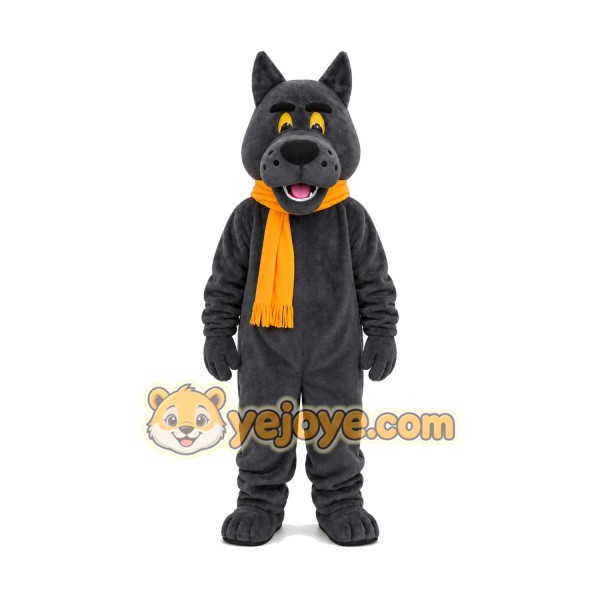 Happy Wolf Mascot Costume Happy Wolf Mascot Costume