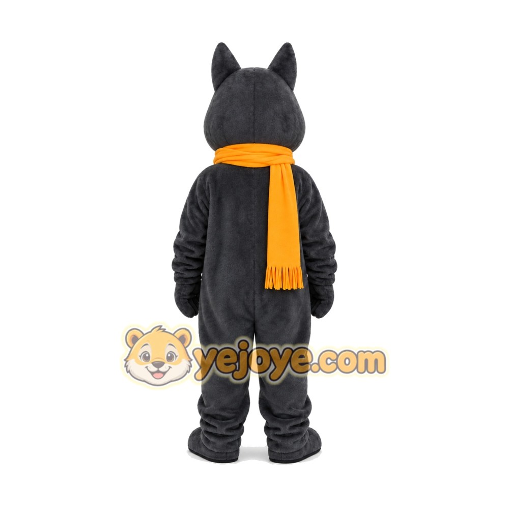 Happy Wolf Mascot Costume Happy Wolf Mascot Costume