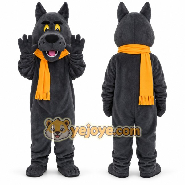 Happy Wolf Mascot Costume