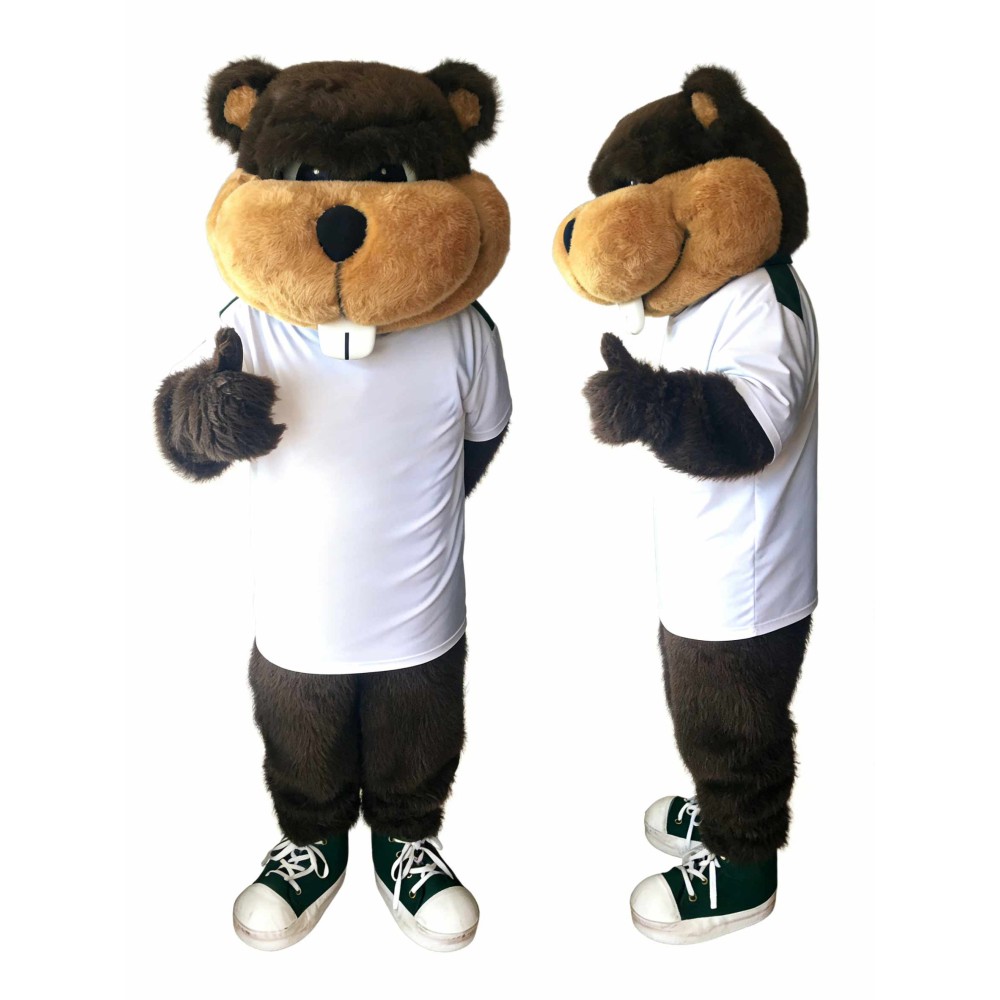 Sport Beaver Mascot Costume For Adult