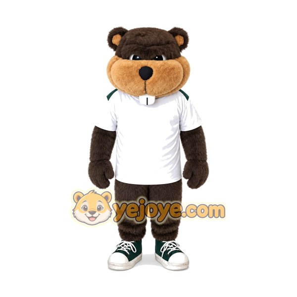 Sport Beaver Mascot Costume For Adult
