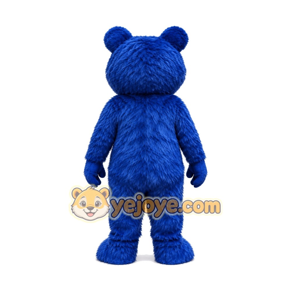 Fierce Blue Bear Mascot Costume Fierce Blue Bear Mascot Costume