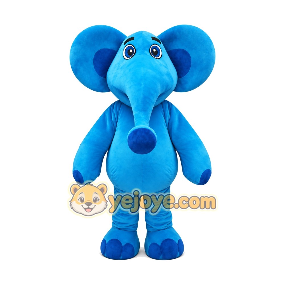 Blue Lightweight Elephant Mascot Costume Blue Lightweight Elephant Mascot Costume