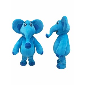 Blue Lightweight Elephant Mascot Costume