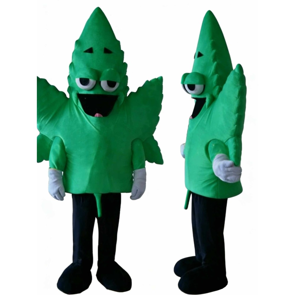 Happy Leaf Mascot Costume
