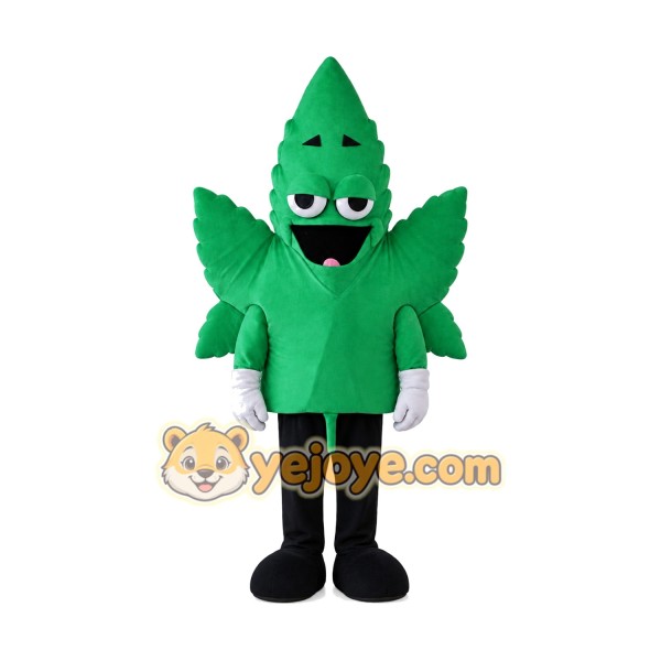 Happy Leaf Mascot Costume