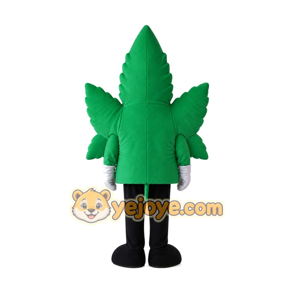 Happy Leaf Mascot Costume Happy Leaf Mascot Costume
