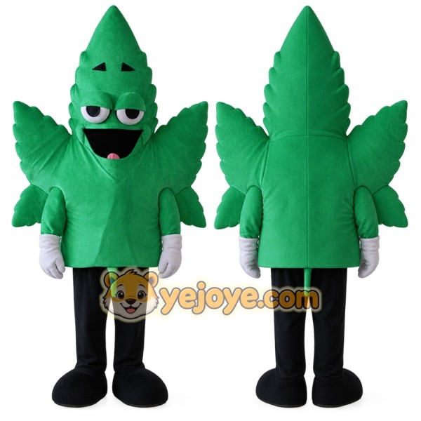 Happy Leaf Mascot Costume