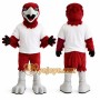 Red Falcon Hawk Mascot Costume