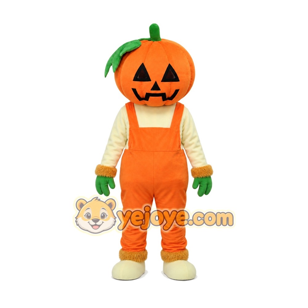 Realistic Halloween Pumpkin Mascot Costume