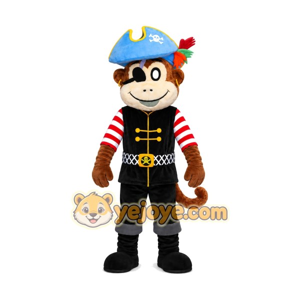 Pirate Monkey Mascot Costume Pirate Monkey Mascot Costume