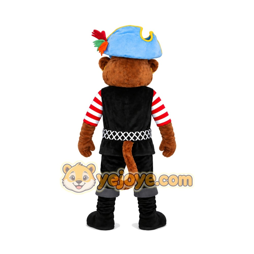Pirate Monkey Mascot Costume Pirate Monkey Mascot Costume