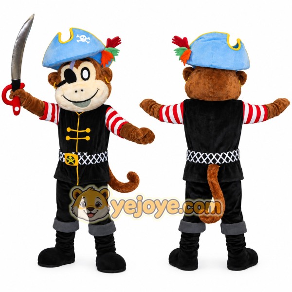 Pirate Monkey Mascot Costume