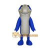 Happy Blue Shark Mascot Costume Happy Blue Shark Mascot Costume