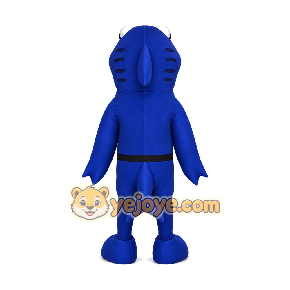 Happy Blue Shark Mascot Costume Happy Blue Shark Mascot Costume