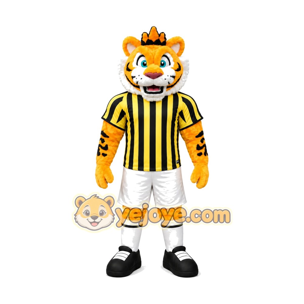 King Tiger Mascot Costume King Tiger Mascot Costume
