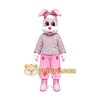Realistic Pink Rabbit Mascot Costume Realistic Pink Rabbit Mascot Costume