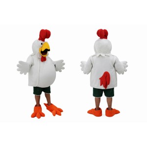 Funny White Chicken Mascot Costume