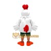 Funny White Chicken Mascot Costume
