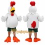 Funny White Chicken Mascot Costume