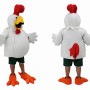 Funny White Chicken Mascot Costume