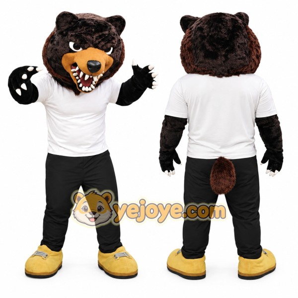 Fierce Lightweight Brown Bear Mascot Costume