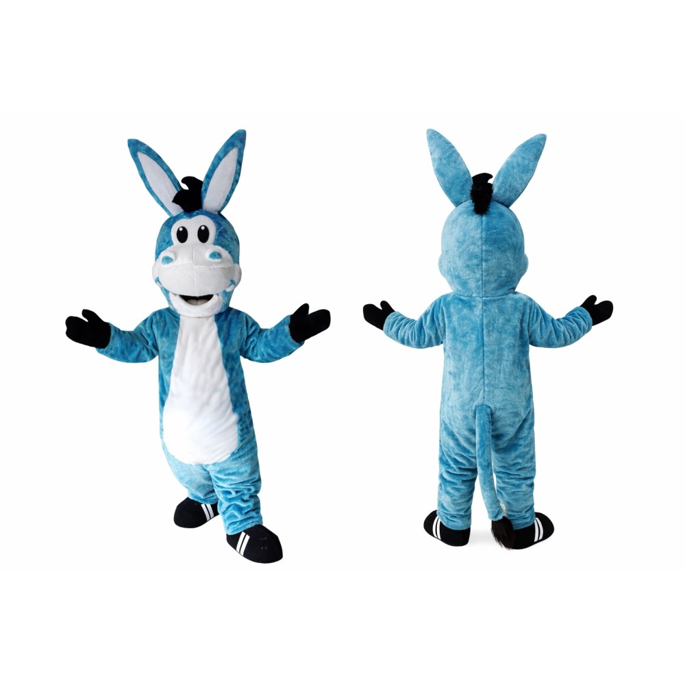 Blue Lightweight Donkey Mascot Costume