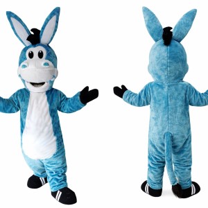 Blue Lightweight Donkey Mascot Costume