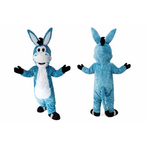 Blue Lightweight Donkey Mascot Costume