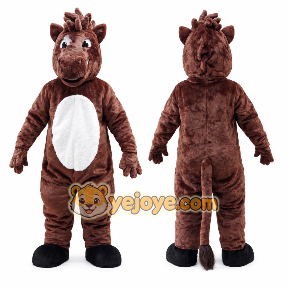 Brown Horse Mascot Costume Brown Horse Mascot Costume