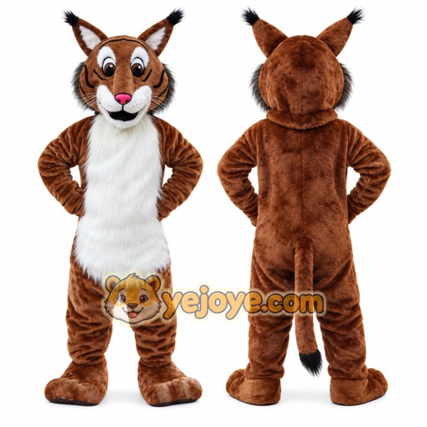 Realistic Wildcat Mascot Costume