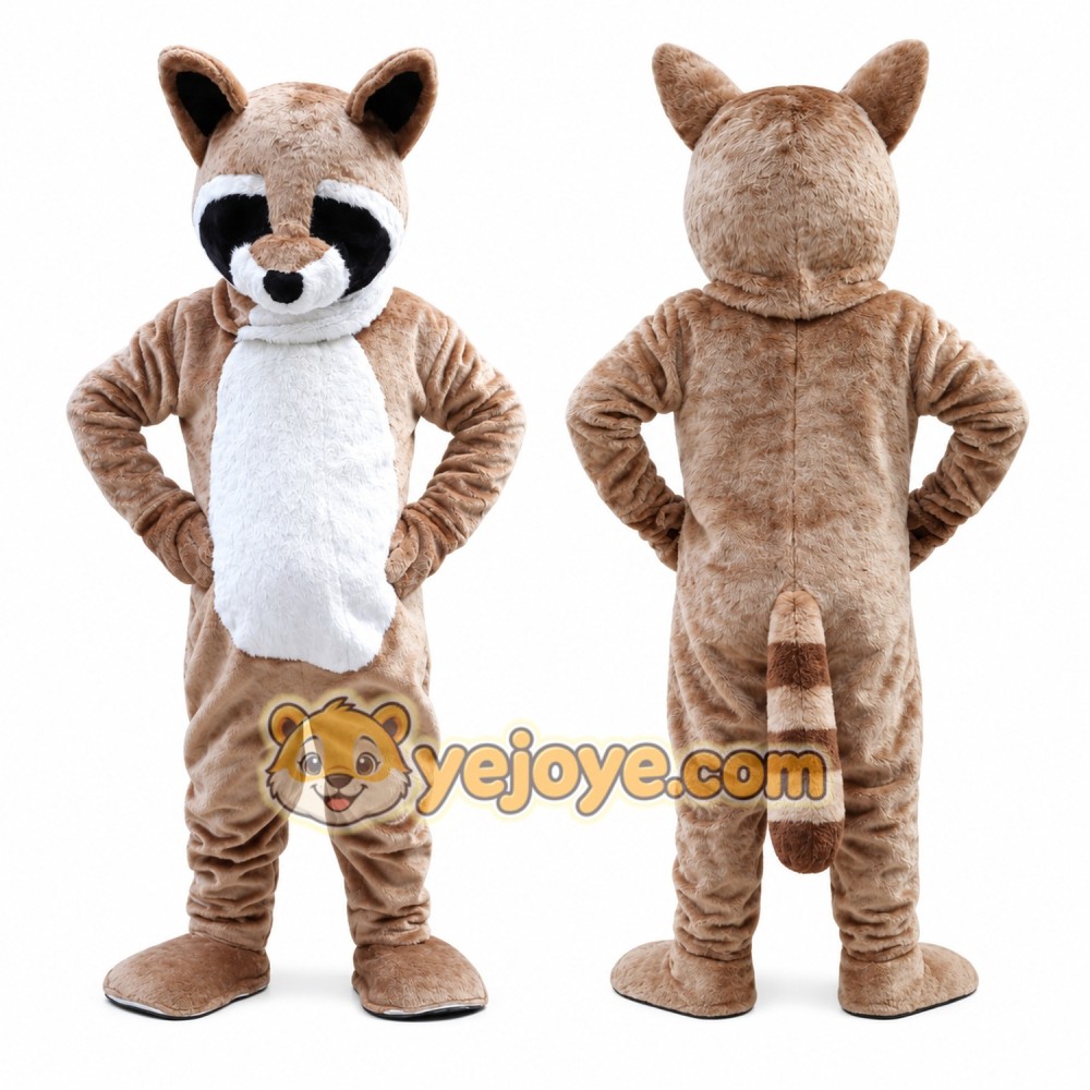 Realistic Lightweight Raccoon Mascot Costume Realistic Lightweight Raccoon Mascot Costume