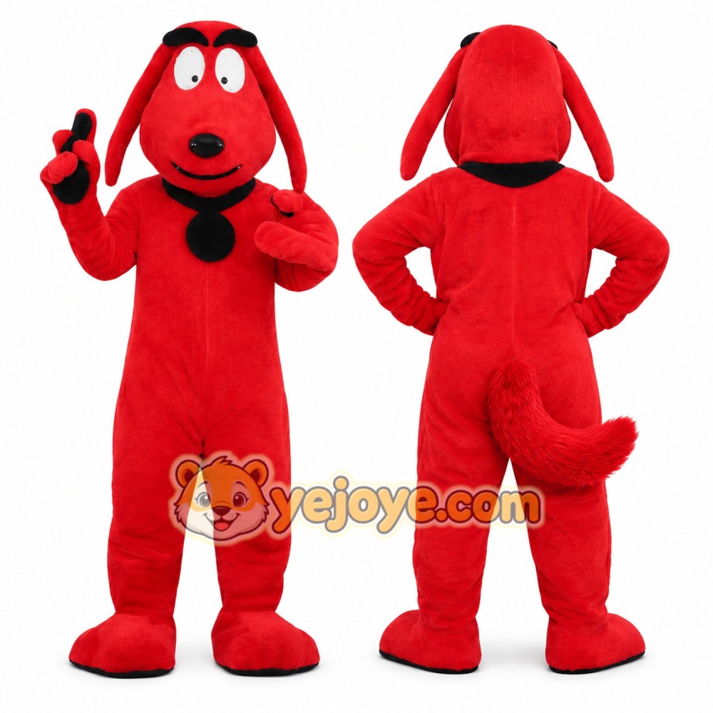 Red Dog Mascot Costume Red Dog Mascot Costume