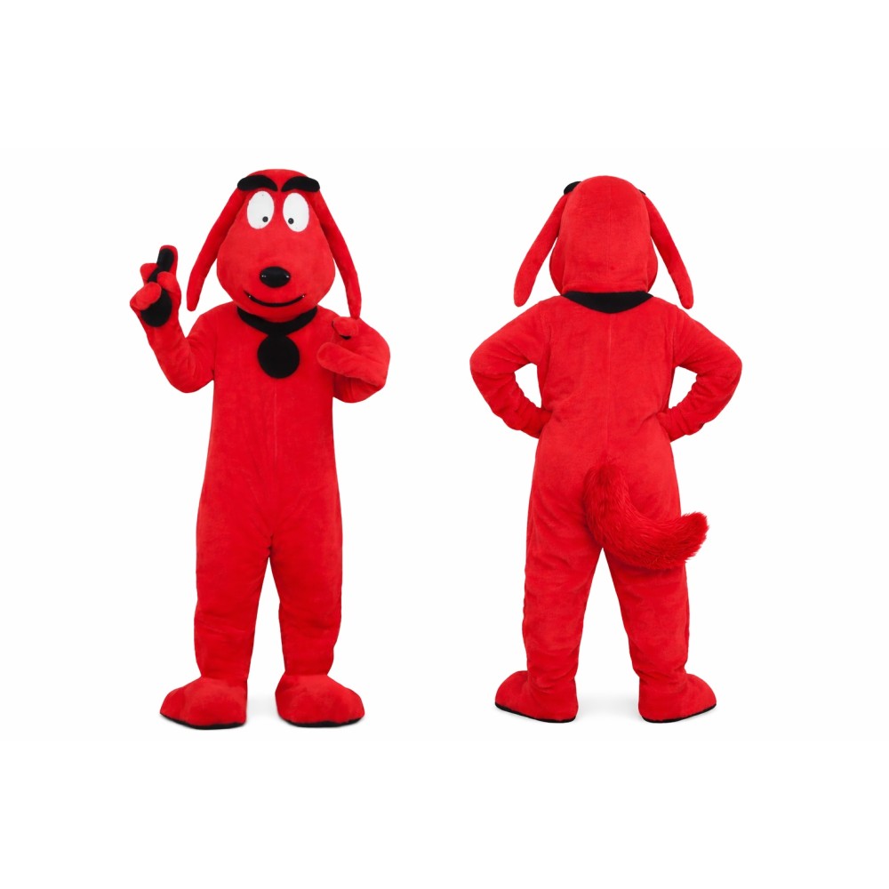 Red Dog Mascot Costume