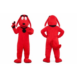 Red Dog Mascot Costume