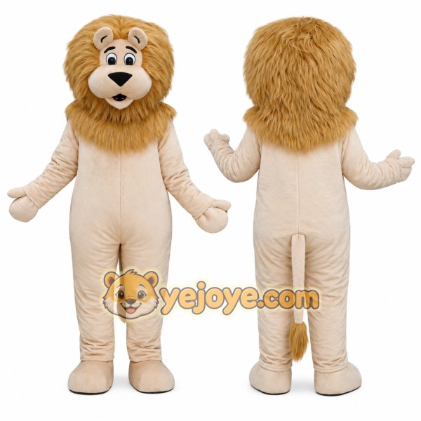 Friendly Lion Mascot Costume
