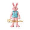 Happy Pink Rabbit Mascot Costume Happy Pink Rabbit Mascot Costume