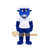 Cute Blue Bull Mascot Costume