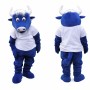 Cute Blue Bull Mascot Costume