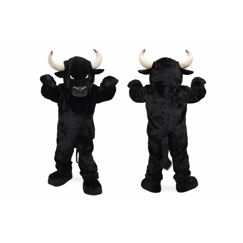 Fierce Black Buffalo Mascot Costume