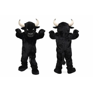 Fierce Black Buffalo Mascot Costume
